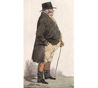 ARToPHIIU Vintage Canvas Painting Print Artwork Poster Print Artwork Mr Goldsmith Book From `dighton's City Characters by Richard Dighton Picture on Canvas for Home Decor 60x90cm