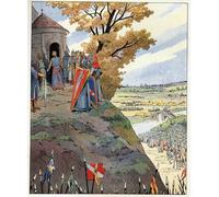 ARToPHIIU Vintage Canvas Painting Print Artwork Poster Print Artwork My Crown to the Brave Words of King Philip Ii Said Philip Augustus to the Lords Before Picture on Canvas for Home Decor 60x90cm