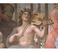 ARToPHIIU Vintage Canvas Painting Print Artwork Poster Print Artwork Parnassus Detail of Playing a Viola Da Braccio by Raphael Picture on Canvas for Home Decor 60x90cm