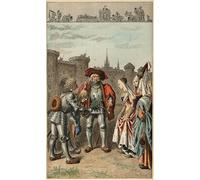 ARToPHIIU Vintage Canvas Painting Print Artwork Poster Print Artwork Popular Song It Was Anne of Brittany by Frederic Theodore Lix Picture on Canvas for Home Decor 60x90cm