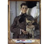 ARToPHIIU Vintage Canvas Painting Print Artwork Poster Print Artwork Portrait of Felix Yusupovount Sumarokov Elston by Valentin Aleksandrovich Serov Picture on Canvas for Home Decor 60x90cm