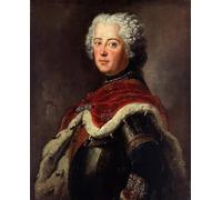 ARToPHIIU Vintage Canvas Painting Print Artwork Poster Print Artwork Portrait of Frederick Ii of Prussia As Crown by Antoine Pesne Picture on Canvas for Home Decor 60x90cm