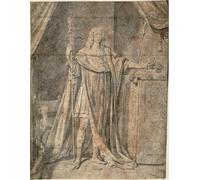 ARToPHIIU Vintage Canvas Painting Print Artwork Poster Print Artwork Portrait of Louis Xiii by Philippe De Champaigne Picture on Canvas for Home Decor 60x90cm