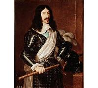ARToPHIIU Vintage Canvas Painting Print Artwork Poster Print Artwork Portrait of the King of France Louis Xiii by Philippe De Champaigne Picture on Canvas for Home Decor 60x90cm