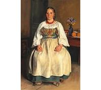 ARToPHIIU Vintage Canvas Painting Print Artwork Poster Print Artwork Sabine Woman Seated Lovisa From Saracinesco Kristian Zahrtmann Picture on Canvas for Home Decor 60x90cm