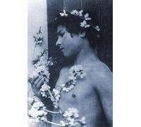 ARToPHIIU Vintage Canvas Painting Print Artwork Poster Print Artwork Study of a Young Boy with Flowers in His Hair by Baron Wilhelm Von Gloeden Picture on Canvas for Home Decor 60x90cm