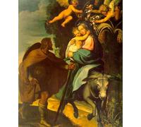 ARToPHIIU Vintage Canvas Painting Print Artwork Poster Print Artwork The Flight into Egypt Bartolome Carducho Picture on Canvas for Home Decor 60x90cm