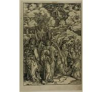 ARToPHIIU Vintage Canvas Painting Print Artwork Poster Print Artwork the Four Angels Staying the Winds From the Apocalypse by Albrecht Dürer Picture on Canvas for Home Decor 60x90cm