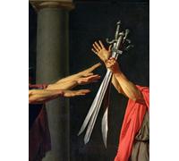 ARToPHIIU Vintage Canvas Painting Print Artwork Poster Print Artwork the Oath of Horatii Oil on Canvas Detail of by Jacques Louis David Picture on Canvas for Home Decor 60x90cm