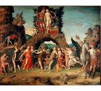 ARToPHIIU Vintage Canvas Painting Print Artwork Poster Print Artwork the Parnassus and Gold on Canvas by Andrea Mantegna Picture on Canvas for Home Decor 60x90cm