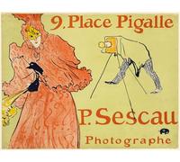 ARToPHIIU Vintage Canvas Painting Print Artwork Poster Print Artwork the Photographer Sescau by Henri De Toulouse Lautrec Picture on Canvas for Home Decor 60x90cm