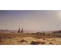 ARToPHIIU Vintage Canvas Painting Print Artwork Poster Print Artwork the Plain of Thebes in Upper Egypt by Jean Leon Gerome Picture on Canvas for Home Decor 60x90cm