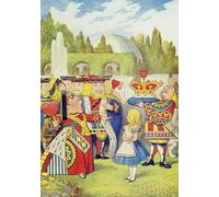 ARToPHIIU Vintage Canvas Painting Print Artwork Poster Print Artwork the Queen Has Come and Isnt She Angry by Tenniel Picture on Canvas for Home Decor 60x90cm