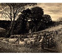 ARToPHIIU Vintage Canvas Painting Print Artwork Poster Print Artwork the Sheep Fold by Famous Painter Picture on Canvas for Home Decor 60x90cm