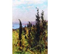 ARToPHIIU Vintage Canvas Painting Print Artwork Poster Print Artwork View Over the Golden Horn by Fausto Zonaro Picture on Canvas for Home Decor 60x90cm