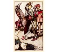 ARToPHIIU Vintage Wall Artwork Paintings Picture Artwork Poster a Laputian Gentleman Taking a Walk by Arthur Rackham Art Painting Picture for Home Decor 60x90cm