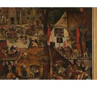 ARToPHIIU Vintage Wall Artwork Paintings Picture Artwork Poster a Village Festival by Pieter Brueghel the Younger Art Painting Picture for Home Decor 60x90cm