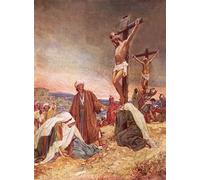 ARToPHIIU Vintage Wall Artwork Paintings Picture Artwork Poster Crucifixion by William Brassey Hole Art Painting Picture for Home Decor 60x90cm