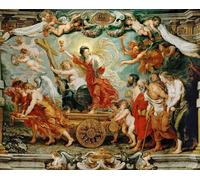ARToPHIIU Vintage Wall Artwork Paintings Picture Artwork Poster Faith Allegory of the Victory of Catholic Faith Over the Reformation by Peter Paul Rubens Art Painting Picture for Home Decor 60x90cm