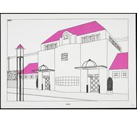 ARToPHIIU Vintage Wall Artwork Paintings Picture Artwork Poster Gare by Robert Mallet Stevens Art Painting Picture for Home Decor 60x90cm