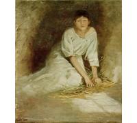 ARToPHIIU Vintage Wall Artwork Paintings Picture Artwork Poster Gretchen in the Dungeon by Ludwig Von Hofmann Art Painting Picture for Home Decor 60x90cm