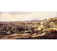 ARToPHIIU Vintage Wall Artwork Paintings Picture Artwork Poster Panoramic Landscape by Theodore Rousseau Art Painting Picture for Home Decor 60x90cm