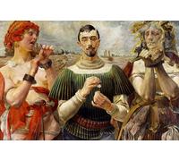 ARToPHIIU Vintage Wall Artwork Paintings Picture Artwork Poster Polish Hamlet Portrait of Aleksander Wielopolski by Jacek Malczewski Art Painting Picture for Home Decor 60x90cm