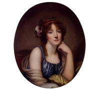 ARToPHIIU Vintage Wall Artwork Paintings Picture Artwork Poster Portrait of A Young Woman Said To Be The Artist's Daughter Jean Baptiste Greuze Art Painting Picture for Home Decor 60x90cm