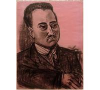ARToPHIIU Vintage Wall Artwork Paintings Picture Artwork Poster Portrait of Kenneth Hudson by Max Beckmann Art Painting Picture for Home Decor 60x90cm