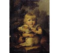 ARToPHIIU Vintage Wall Artwork Paintings Picture Artwork Poster Portrait of Louis Arnault Child by Louis Leopold Boilly Art Painting Picture for Home Decor 60x90cm