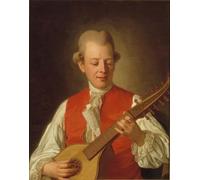 ARToPHIIU Vintage Wall Artwork Paintings Picture Artwork Poster Portrait of the Poet Carl Mikael Bellman by Per Krafft Art Painting Picture for Home Decor 60x90cm