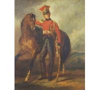 ARToPHIIU Vintage Wall Artwork Paintings Picture Artwork Poster Red Lancer of the Imperial Guard by Theodore Gericault Art Painting Picture for Home Decor 60x90cm