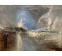 ARToPHIIU Vintage Wall Artwork Paintings Picture Artwork Poster Rockets and Blue Lights by Mallord William Turner Art Painting Picture for Home Decor 60x90cm