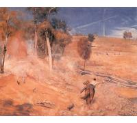 ARToPHIIU Vintage Wall Artwork Paintings Picture Artwork Poster The Break Away Tom Roberts Art Painting Picture for Home Decor 60x90cm
