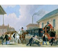 ARToPHIIU Vintage Wall Artwork Paintings Picture Artwork Poster the Louth-london Travelling by Pollard Art Painting Picture for Home Decor 60x90cm