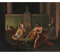 ARToPHIIU Vintage Wall Artwork Paintings Picture Artwork Poster the Return of Ulysses by C W Eckersberg Art Painting Picture for Home Decor 60x90cm