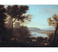 ARToPHIIU Vintage Wall Artwork Paintings Picture Artwork Poster the Roman Countryside by Claude Lorrain Art Painting Picture for Home Decor 60x90cm