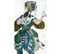 ARToPHIIU Vintage Wall Artwork Paintings Picture Artwork Poster the Shah of Persia Canvas Painting Picture for a Ballets Russes Production of Poster by Leon Bakst for Home Decor 60x90cm