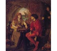 ARToPHIIU Vintage Wall Artwork Paintings Picture Artwork Poster the Tempest by Lucy Madox Rossetti Art Painting Picture for Home Decor 60x90cm