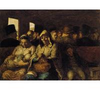 ARToPHIIU Vintage Wall Artwork Paintings Picture Artwork Poster The Third class Carriage Honore Daumier Art Painting Picture for Home Decor 60x90cm