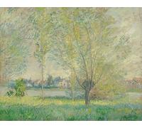 ARToPHIIU Vintage Wall Artwork Paintings Picture Artwork Poster the Willows by Claude Monet Art Painting Picture for Home Decor 60x90cm