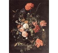 ARToPHIIU Vintage Wall Artwork Paintings Picture Artwork Poster Vase of Flowers by Jan Davidsz De Heem Art Painting Picture for Home Decor 60x90cm