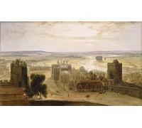 ARToPHIIU Vintage Wall Artwork Paintings Picture Artwork Poster View From the Round Tower Windsor Castle by William Daniell Art Painting Picture for Home Decor 60x90cm