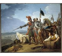 ARToPHIIU Vintage Wall Artwork Paintings Picture Artwork Poster War of Religions King Henry Iv Bringing Food Into Paris in August by Vincent Art Painting Picture for Home Decor 60x90cm