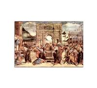 Artopweb CrystalArt 53 x 80 cm Plexiglass Picture with Shiny Glass Effect Light Ready to Hang Eco-Friendly - Sistine Chapel - Punishing the Levites Detail by Botticelli Sandro