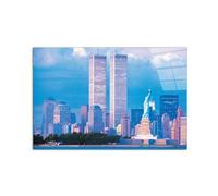 Artopweb CrystalArt 53 x 80 cm Plexiglass Picture with Shiny Glass Effect Light Ready to Hang Home Art Decoration Italian Design Eco-Friendly - Nine Eleven by Art Studio