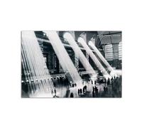 Artopweb CrystalArt 53 x 80 cm Plexiglass Picture with Shiny Glass Effect Light Ready to Hang Home Art Decoration Italian Design Eco-Friendly - Grand Central Station by Art Studio