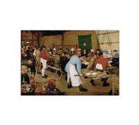 Artopweb CrystalArt 53 x 80 cm Plexiglass Picture with Shiny Glass Effect Light Ready to Hang Home Art Decoration Italian Design Eco-Friendly - Homage to Brueghel - Peasant Wedding