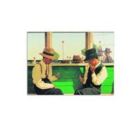 Artopweb CrystalArt 58 x 78 cm Plexiglass Picture with Shiny Glass Effect Light Ready to Hang Home Art Decoration Italian Design Eco-Friendly - Homage to Jack - The Duellist by Art Studio