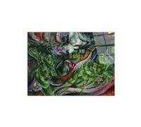 Artopweb CrystalArt 58 x 78 cm Plexiglass Picture with Shiny Glass Effect Light Ready to Hang Home Art Decoration Italian Design Eco-Friendly - Homage to Boccioni - States Of Mind I